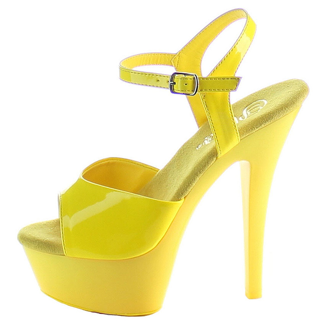 KISS-209UV zapatos de plataforma amarillo talla 35 - 36