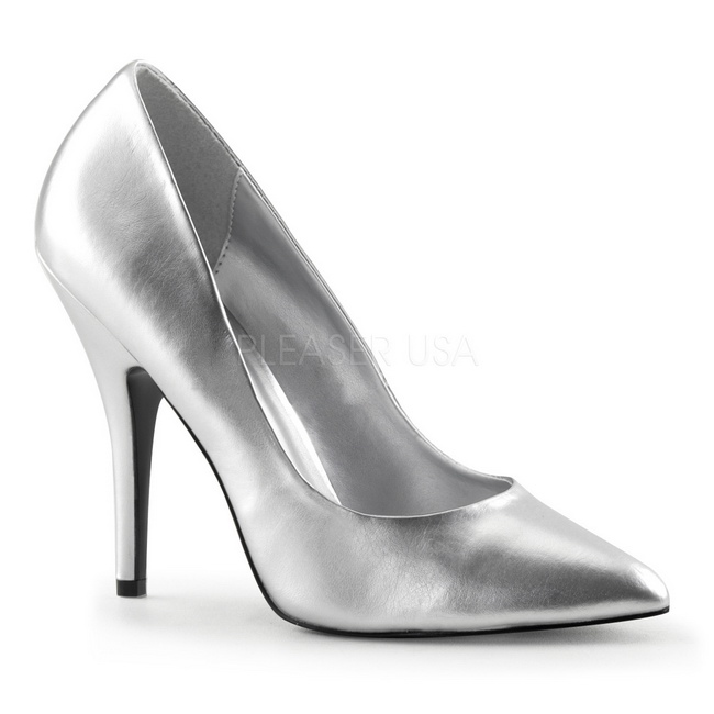 SEDUCE-420 zapatos de tacn alto plata talla 41 - 42